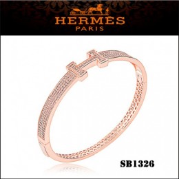 Hermes Clic H Bracelet Pink Gold With Diamonds